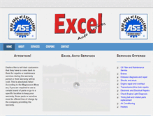 Tablet Screenshot of excelautoservicetn.com